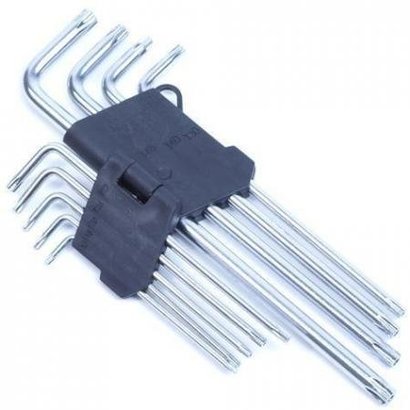 Inbussleutelset 9-delig, torx