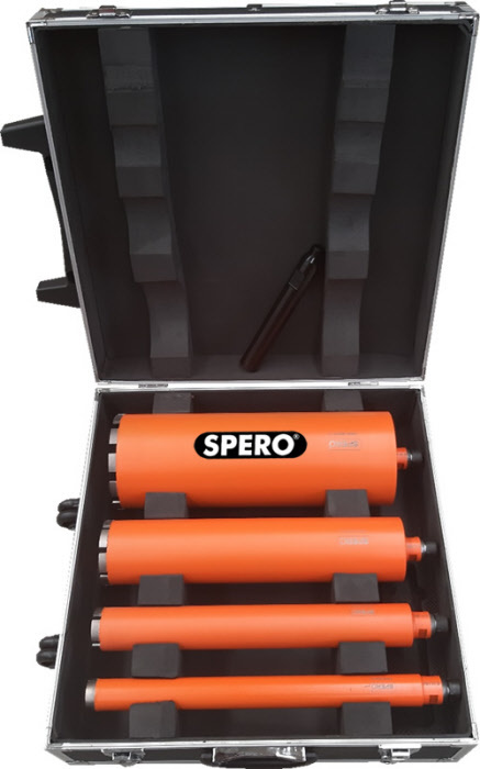 Spero tools Diamantboren set A - 35 , 51, 81 & 131 mm