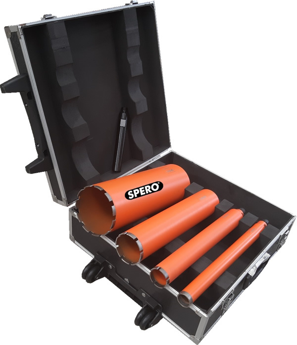 Spero tools Diamond drill set A - 35, 51, 81 & 131 mm