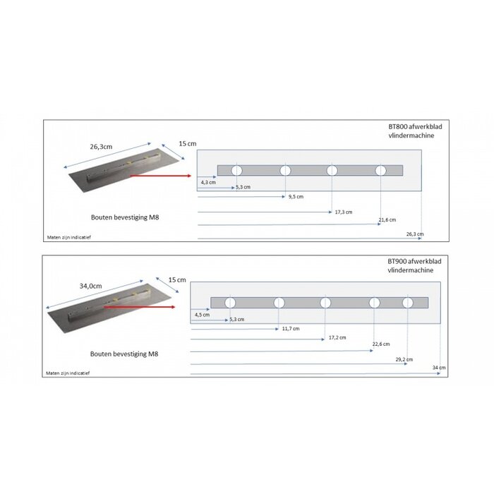 Lumag Vlinderbladen voor BT900 5BT900F