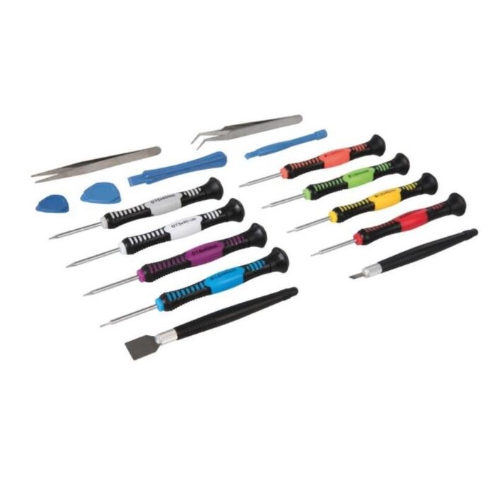 Silverline 16-delige precisie telefoon reparatie set