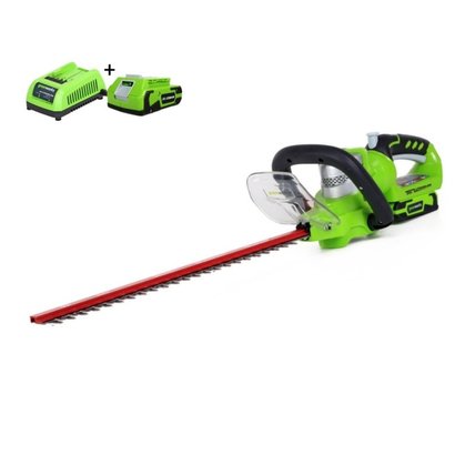 Greenworks 24 Volt Akku-Heckenschere G24HT57K2