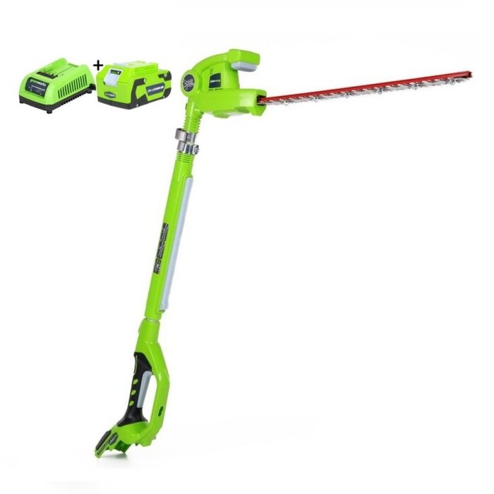 Greenworks 24 Volt Akku-Heckenschere Langstrecken G24PH51K4