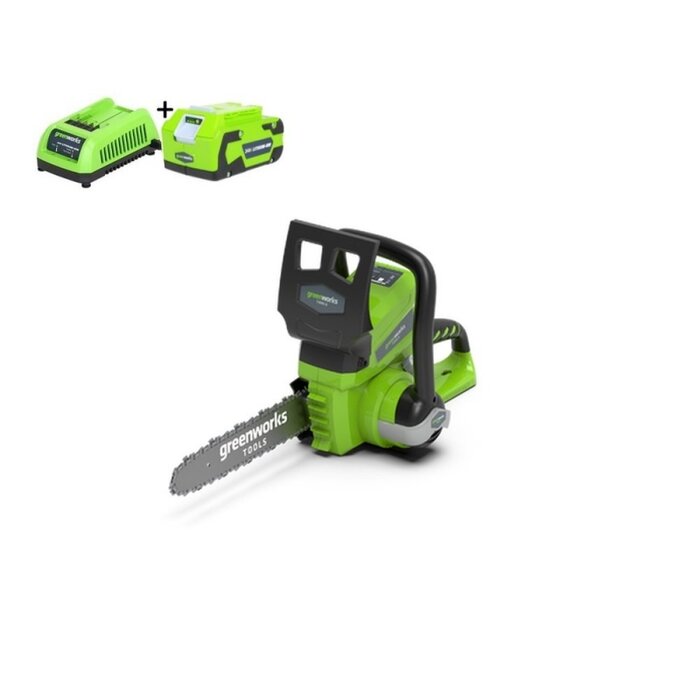 Greenworks 24 Volt Akku-Kettensäge G24CS25K4