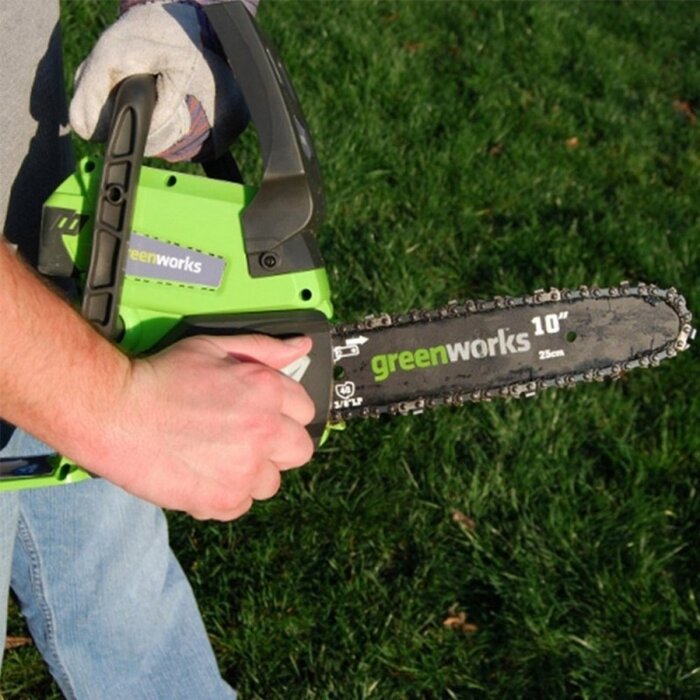 Greenworks 24 Volt Akku-Kettensäge G24CS25K4