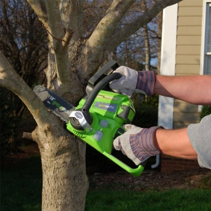 Greenworks 24 Volt Akku-Kettensäge G24CS25K4