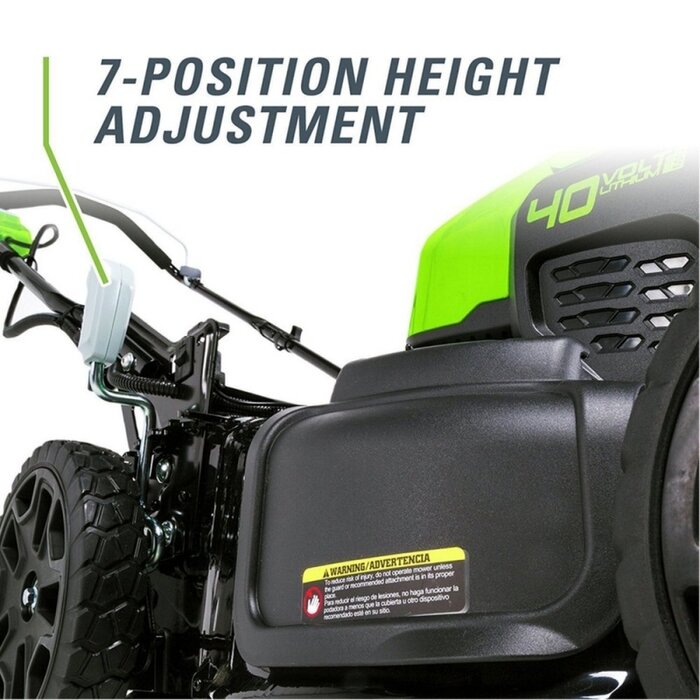 Greenworks 40 Volt cordless lawn mower GD40LM46SP