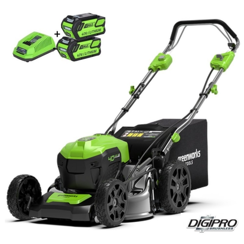 Greenworks 40 Volt Akku-Rasenmäher GD40LM46SPK4-6