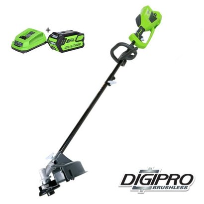 Greenworks 40 Volt Accu Trimmer en Bosmaaier GD40BCK4