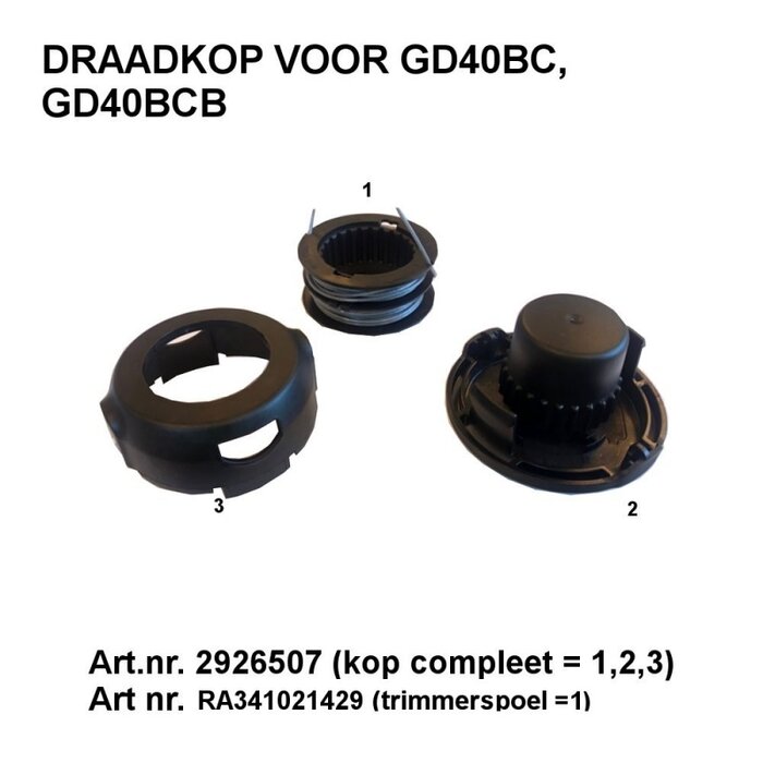 Greenworks Trimmerdraad spoel RA341021429