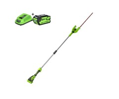 Greenworks 40 Volt Cordless Hedge Trimmer Long Range G40PHAK4