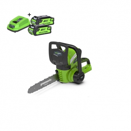 Greenworks 40 Volt Akku-Kettensäge G40CS30K2X