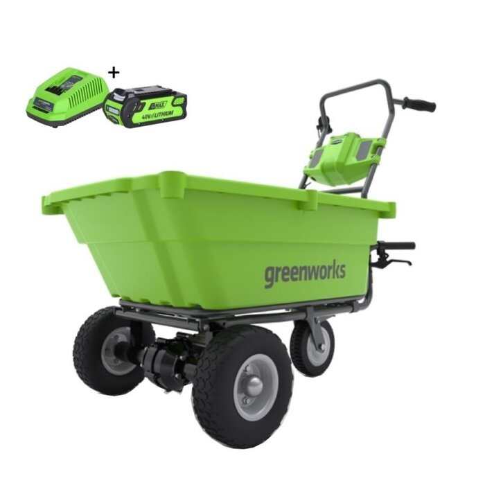 Greenworks 40 Volt Cordless Wheelbarrow G40GCK2