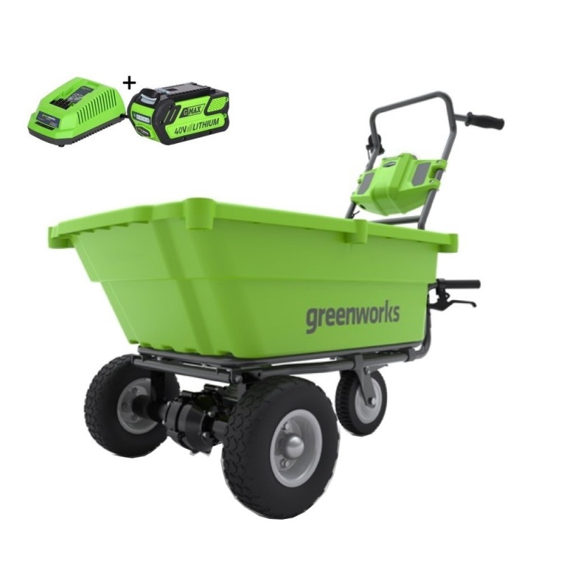 Greenworks 40 Volt Accu Kruiwagen G40GCK4