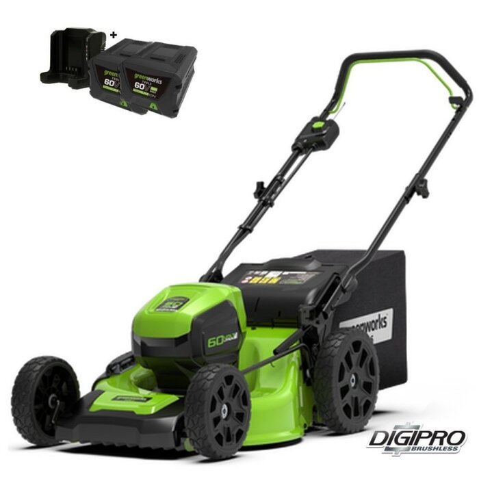 Greenworks 60 Volt accu grasmaaier GD60LM46HPK2X incl accu en lader