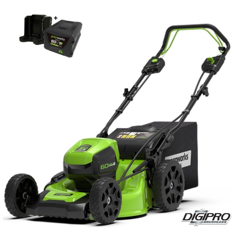 Greenworks 60 Volt cordless lawn mower GD60LM51SPK4