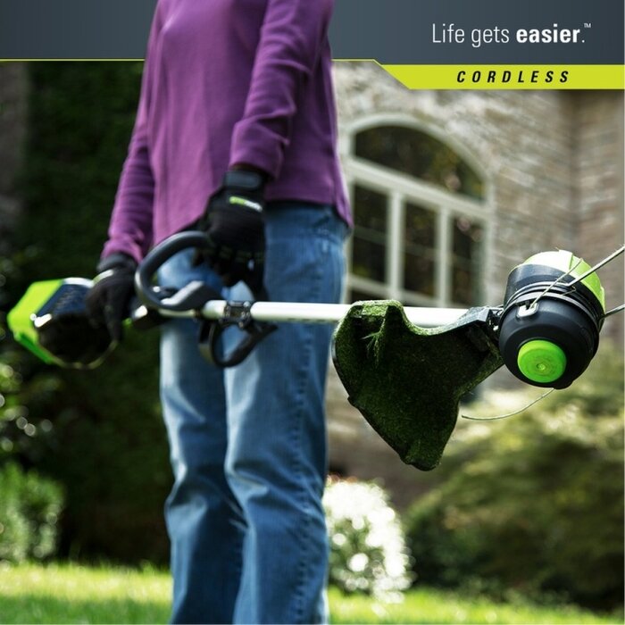 Greenworks 60 Volt Accu Trimmer GD60LTK4 incl accu en lader