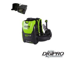 Greenworks 60 Volt Accu Bladblazer Gd60Bpbk4 Incl Accu En Lader