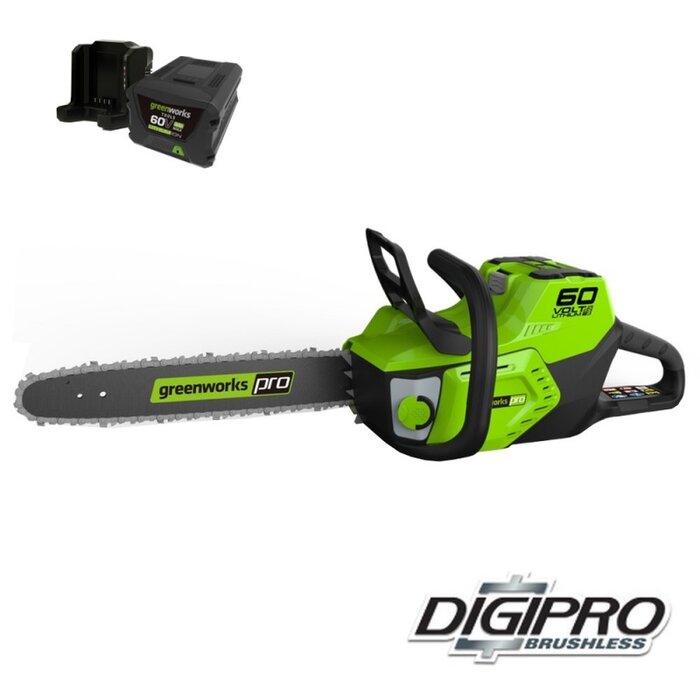Greenworks 60 Volt accu kettingzaag GD60CS40K4 incl accu en lader