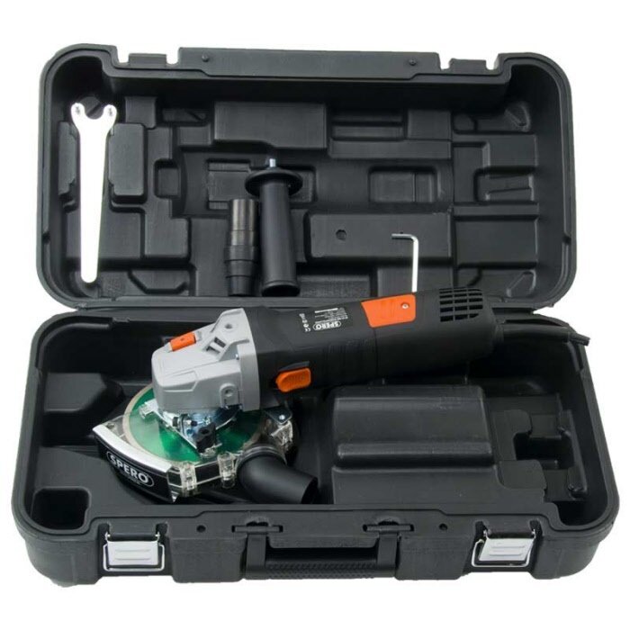 Spero tools Spero 125mm Angle Tile Grinder 1400 Watt + dust cover & 1mm tile diamond disc