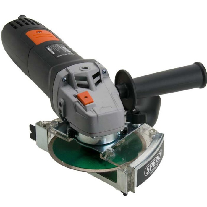 Spero tools Spero 125mm Haakse Tegelslijper 1400Watt + stofkap & 1mm tegel diamantschijf