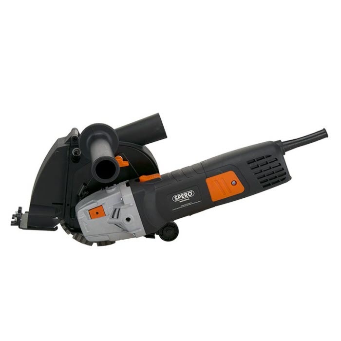 Spero tools Spero 125mm Haakse Tegelslijper 1400Watt + stofkap & 1mm tegel diamantschijf