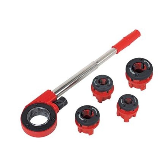 ROTHENBERGER ROTHENBERGER HANDRATCHET GEWINDESCHNEIDER, 4 SCHNEIDKÖPFE