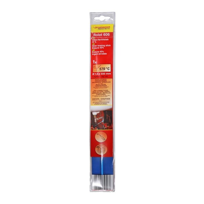 ROTHENBERGER ROTHENBERGER ROLOT 606 SILVER SOLDER, 1PC.