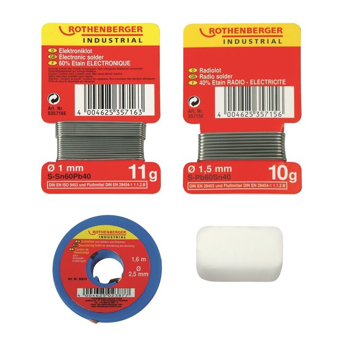 ROTHENBERGER ROTHENBERGER LOODVRIJ RADIO-ELEKTRONICA SET