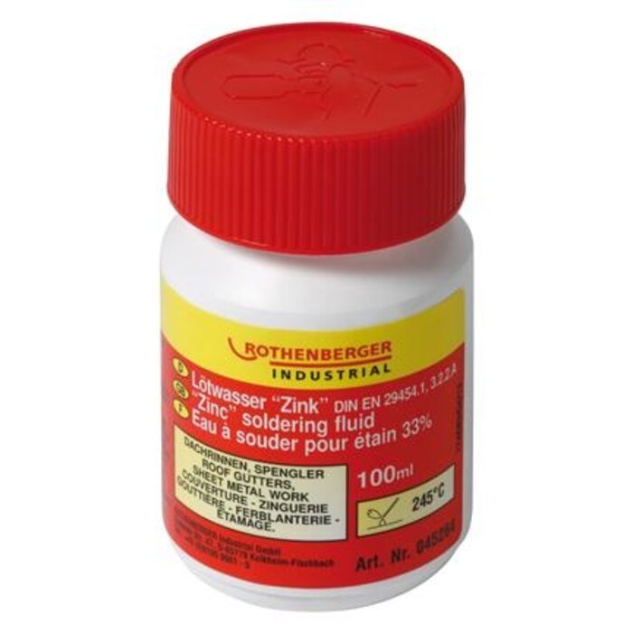 ROTHENBERGER ROTHENBERGER ZINC SOLDER FLUID 100ML, 245 C