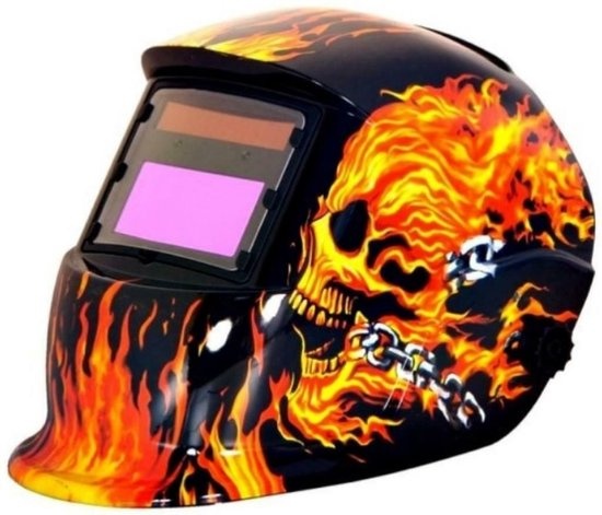 Nize Zelfdimmende Lashelm met vlammenopdruk