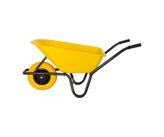 Nize WHEELBARROW PLASTIC YELLOW BIN 80 LITER HQ ANTI-LEAK..
