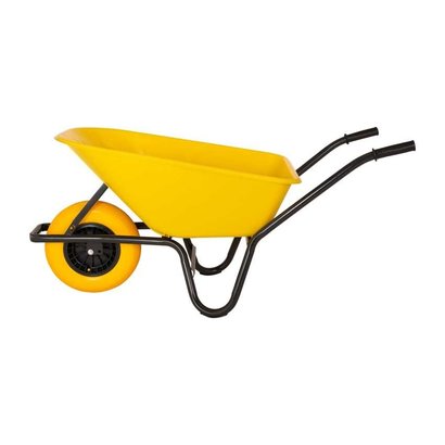 Nize WHEELBARROW PLASTIC YELLOW BIN 80 LITER HQ ANTI-LEAK..
