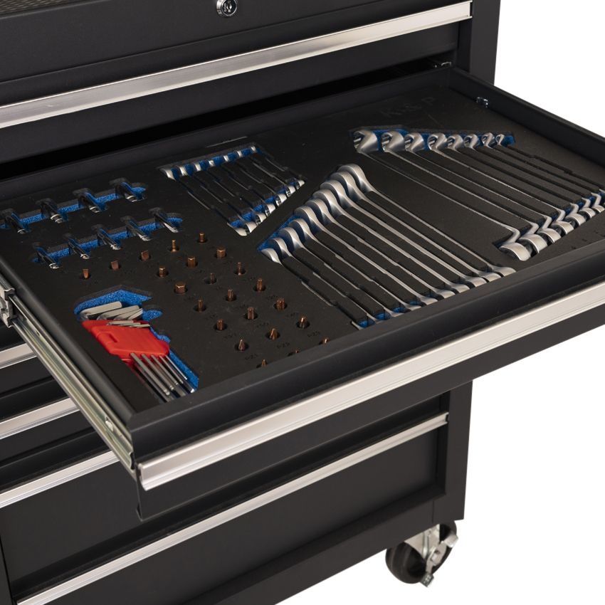 TOP GEAR TOOL CAR 2 DRAWERS FILLED 144 DLG BLACK