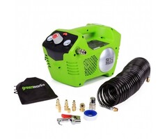 Greenworks 24 VOLT BATTERY COMPRESSOR incl battery and charger
