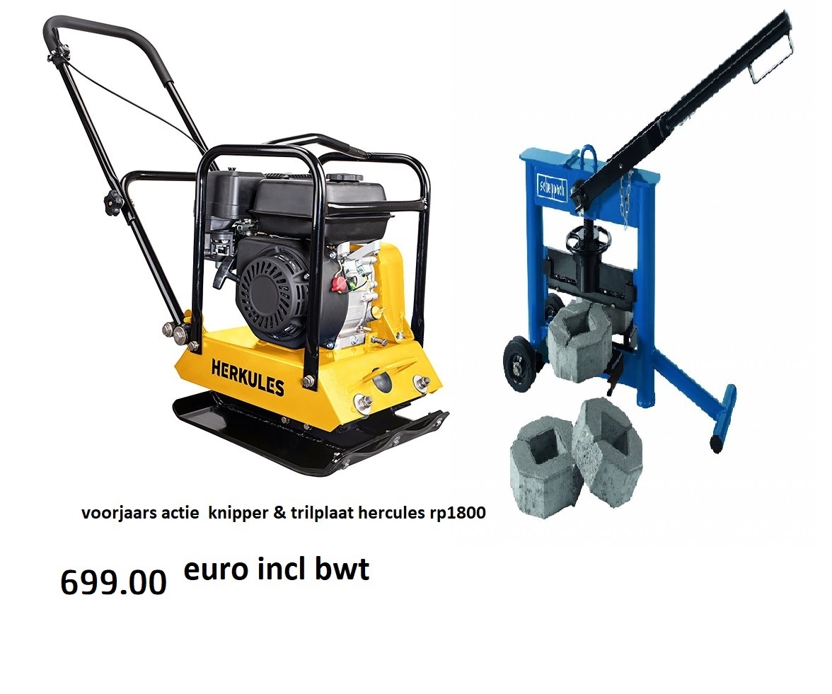 Herkules HERCULES VIBRATION PLATE RP1800 inkl. Cutter