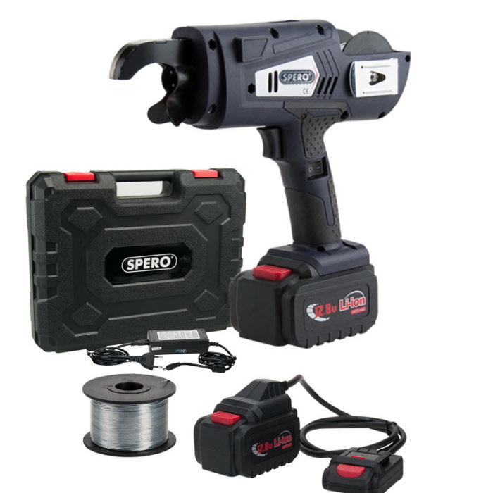 Spero tools Accu vlechtmachine incl. 2x Li-ion accus, lader, accu-extender, tang & koffer SPVM01A