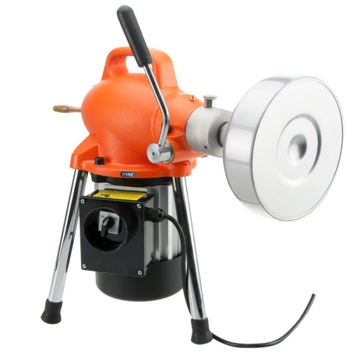 Spero tools 8 & 16mm Abflussreiniger elektrisch rotierend - 390Watt - Komplettset