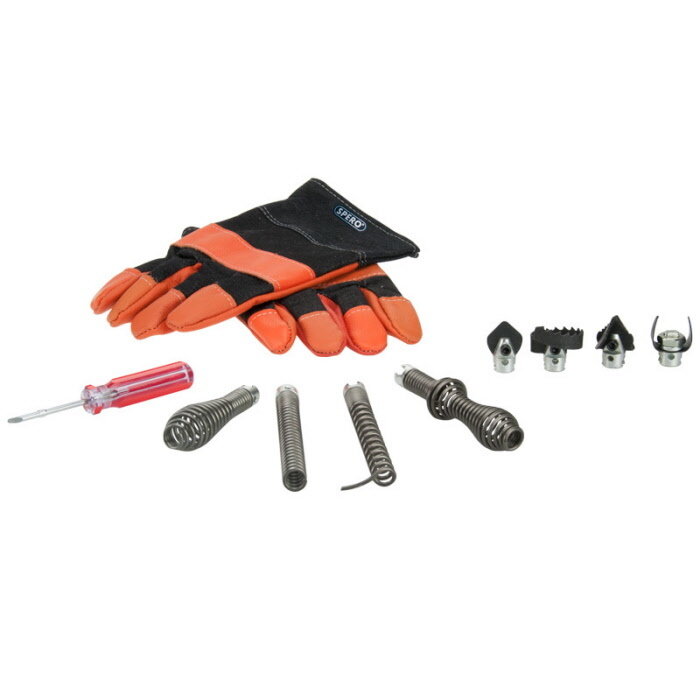 Spero tools 8 & 16mm drain cleaner electrically rotating - 390Watt - complete set
