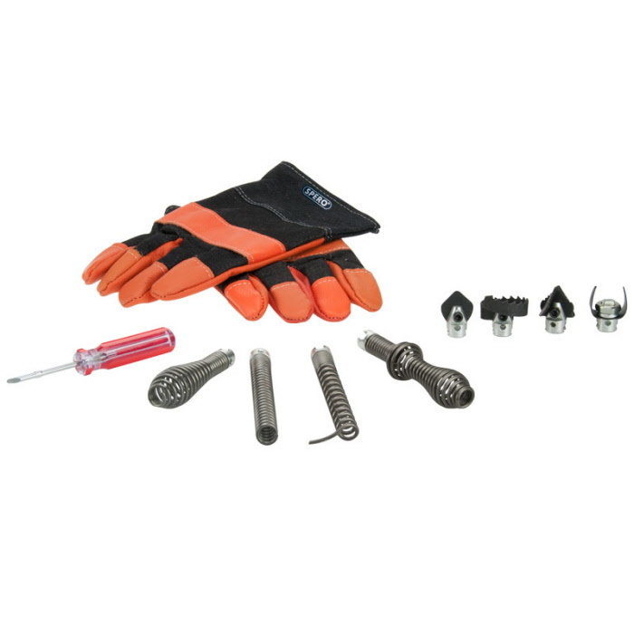 Spero tools 8 & 16mm Abflussreiniger elektrisch rotierend - 390Watt - Komplettset