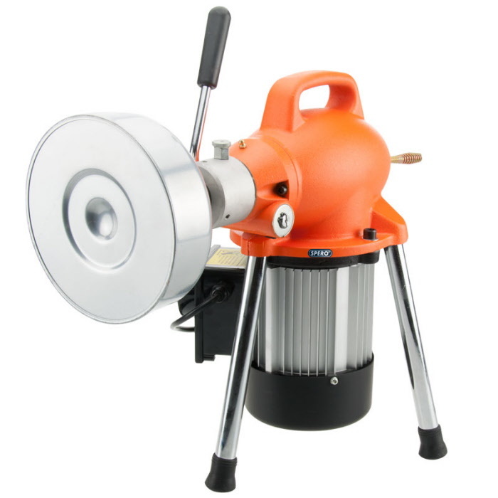 Spero tools 8 & 16mm Abflussreiniger elektrisch rotierend - 390Watt - Komplettset