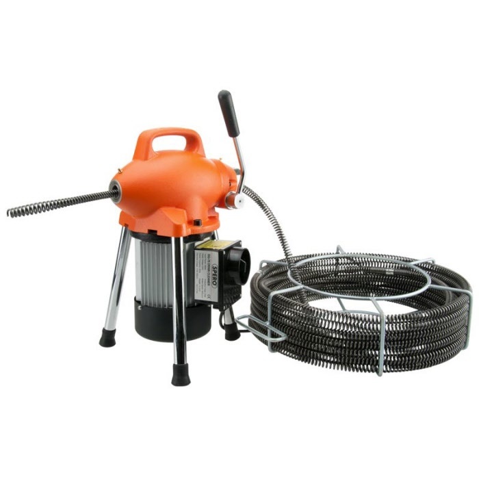 Spero tools 8 & 16mm Abflussreiniger elektrisch rotierend - 390Watt - Komplettset