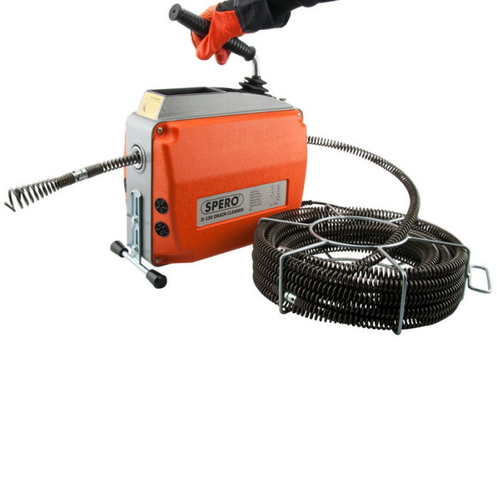 Spero tools 8, 16 & 22mm afvoerontstopper PRO elektrisch roterend - 570Watt - complete set