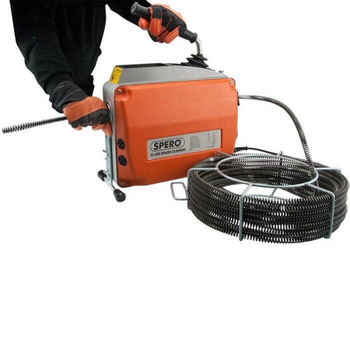 Spero tools 8, 16 & 22mm afvoerontstopper PRO elektrisch roterend - 570Watt - complete set