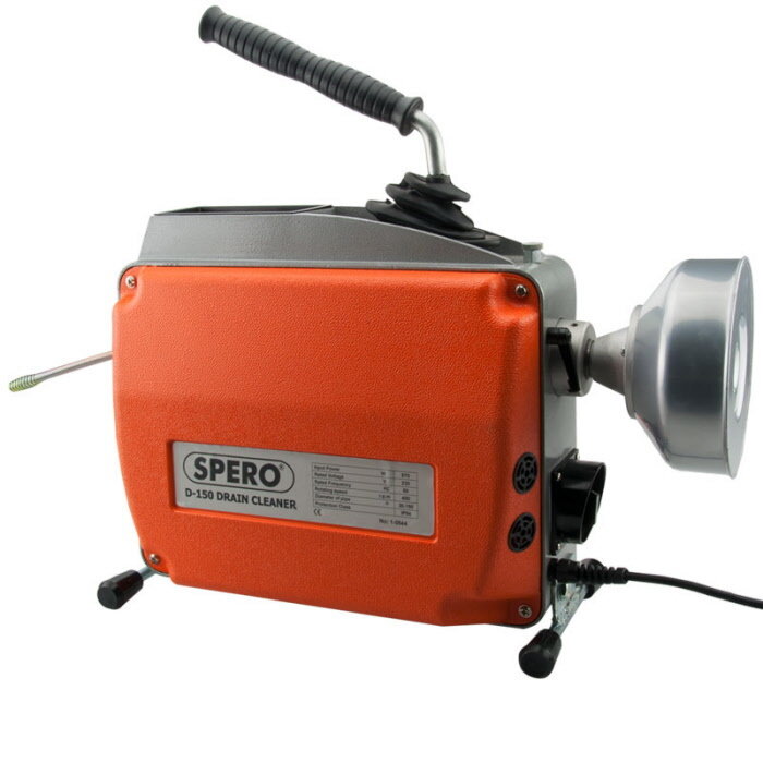 Spero tools 8, 16 & 22mm afvoerontstopper PRO elektrisch roterend - 570Watt - complete set