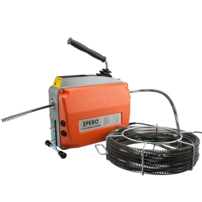 Spero tools 8, 16 & 22mm Abflussreiniger PRO elektrisch rotierend - 570Watt - Komplettset