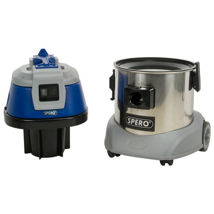 Spero tools Staub- und Wasserstaubsauger für die Industrie - 1 Motor 1000 Watt - 15 Liter Edelstahltank