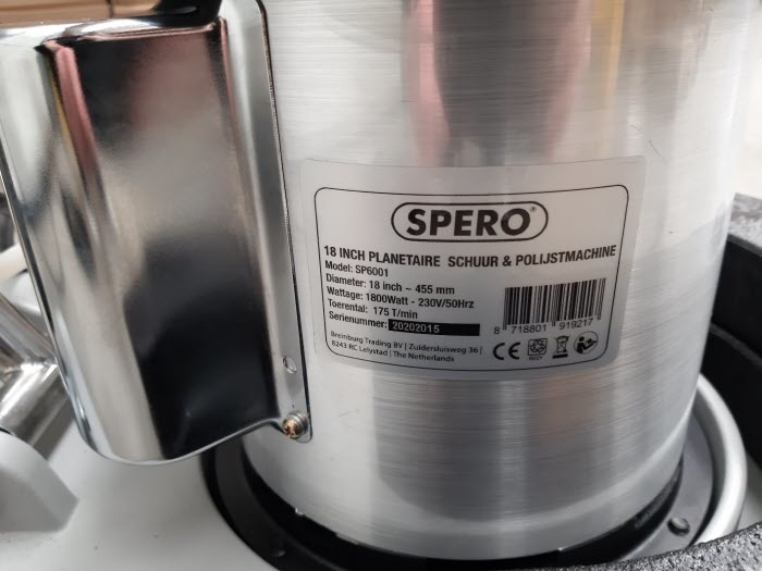 Spero tools 20 inch 2200Watt Natural Stone DELUXE sander & grinder, water tank & 2 x extra weight SP7001