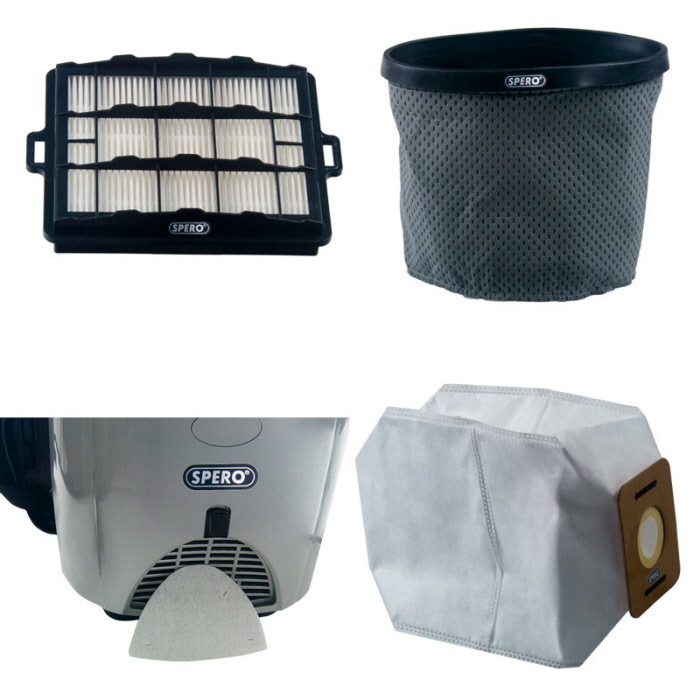 Spero tools Rugstofzuiger met 4 filters HEPA systeem - SPHEPA