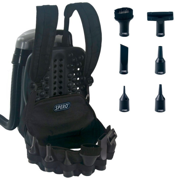 Spero tools Backpack vacuum cleaner with 4 filters HEPA system - SPHEPA